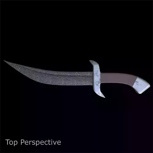 Knife Series 01 PBR 4K Damascus Steel 3D model Knife Series 01 PBR 4K Damascus Steel 3D model