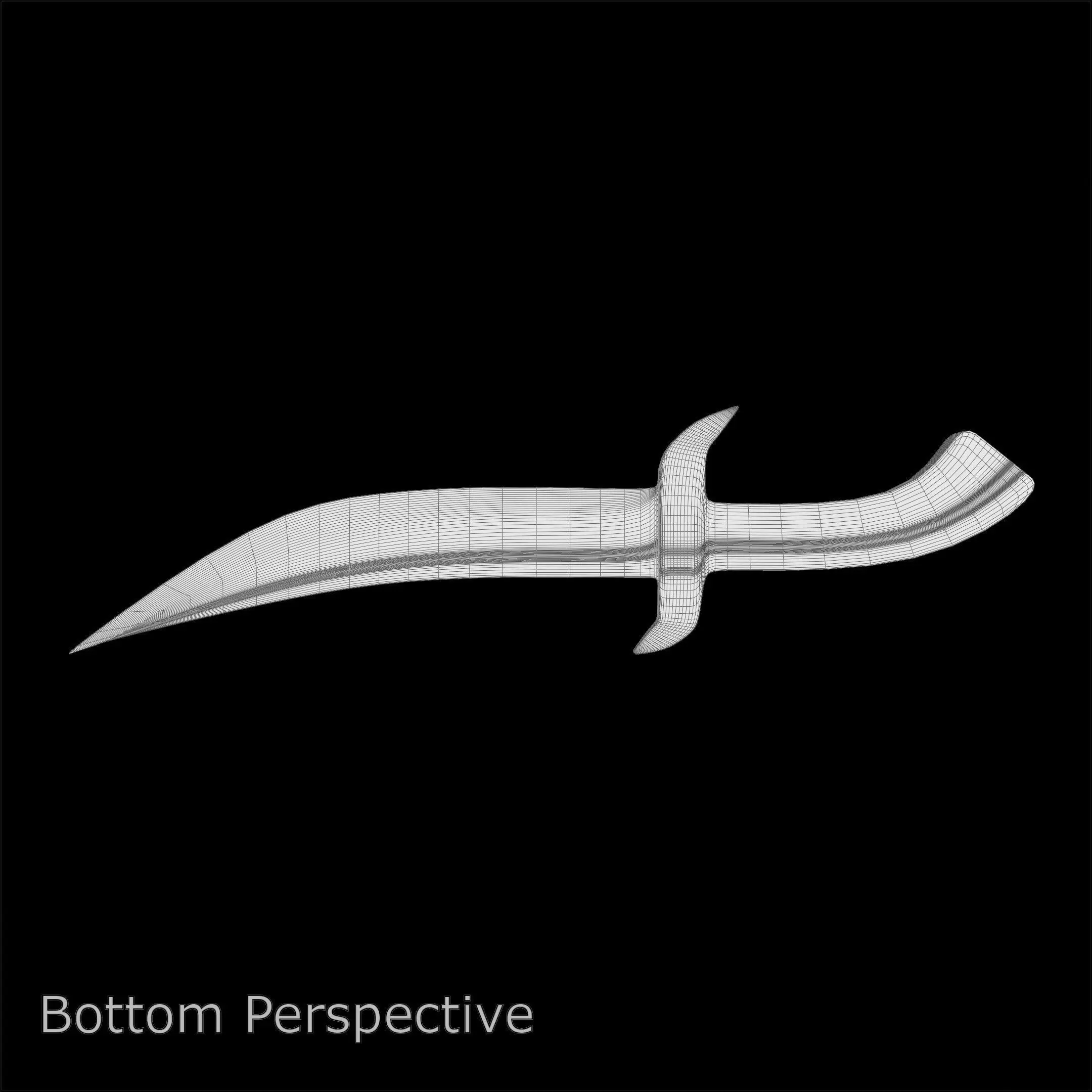 Knife Series 01 PBR 4K Damascus Steel 3D model_9