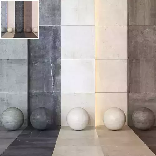 Marca Corona StoneOne - 8K Stone-Look Tiles - Set of 9