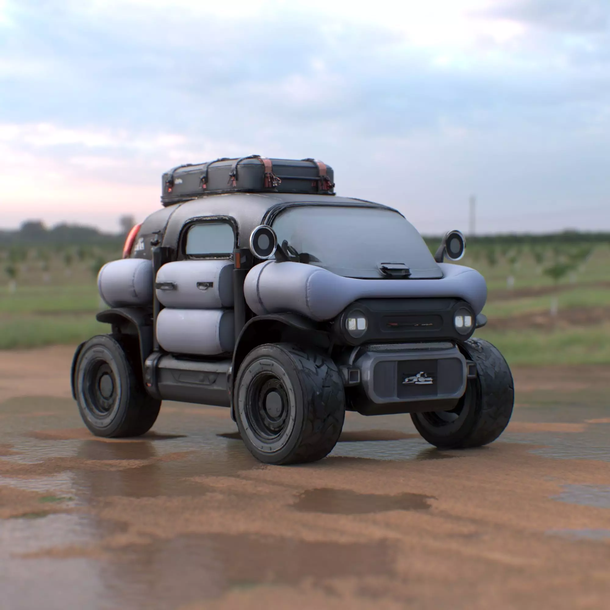 Futuristic Off-Road Concept Vehicle 3D model_1