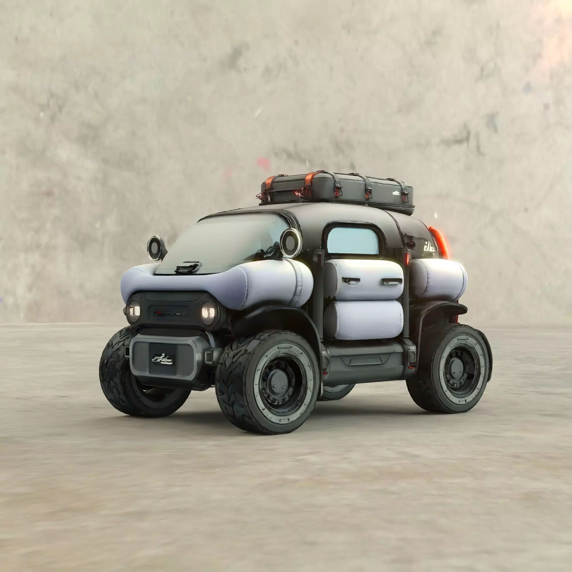 Futuristic Off-Road Concept Vehicle 3D model_4