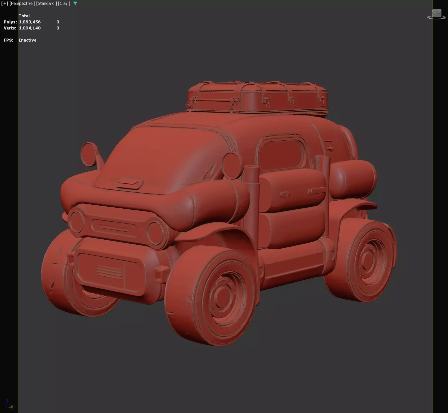 Futuristic Off-Road Concept Vehicle 3D model_3
