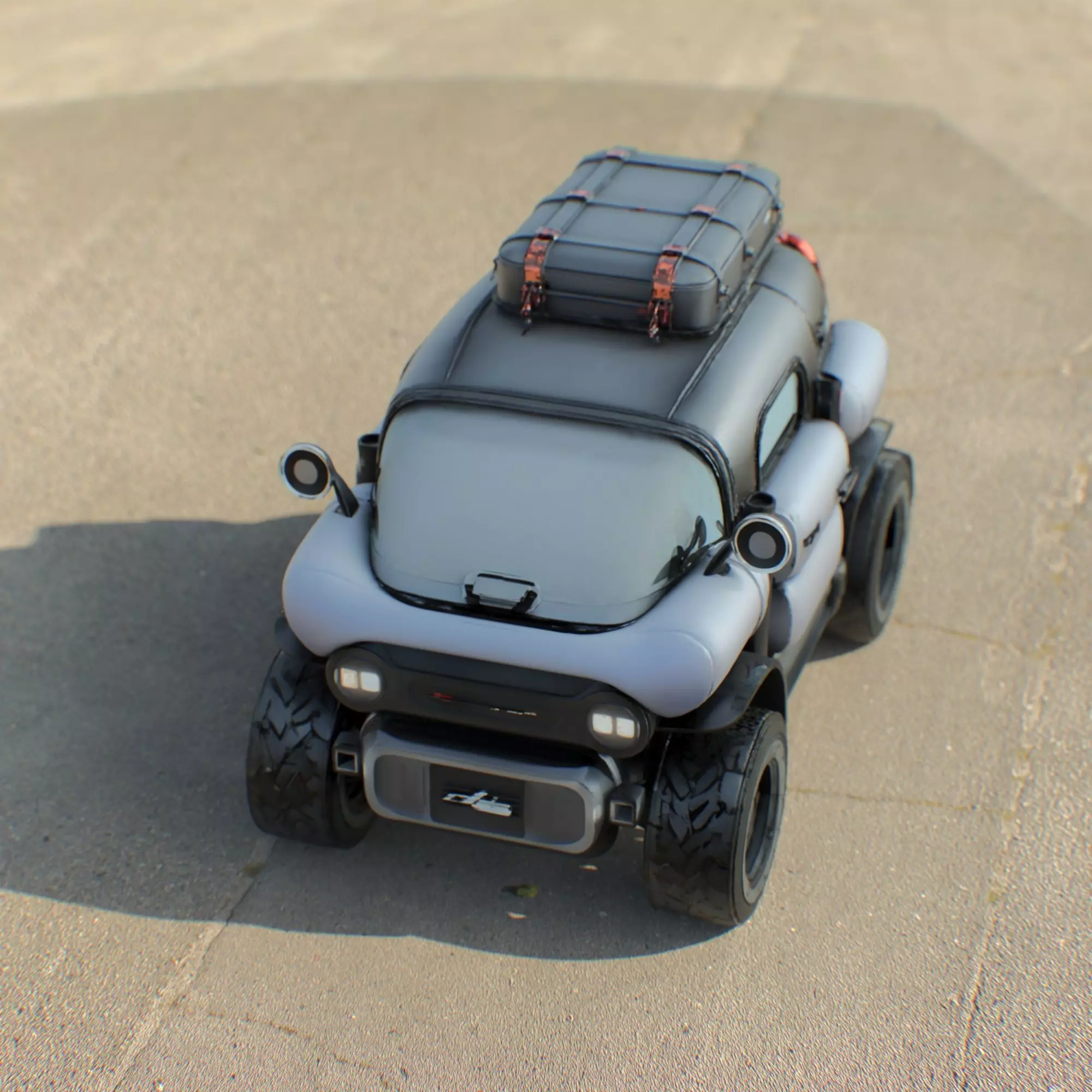 Futuristic Off-Road Concept Vehicle 3D model_2