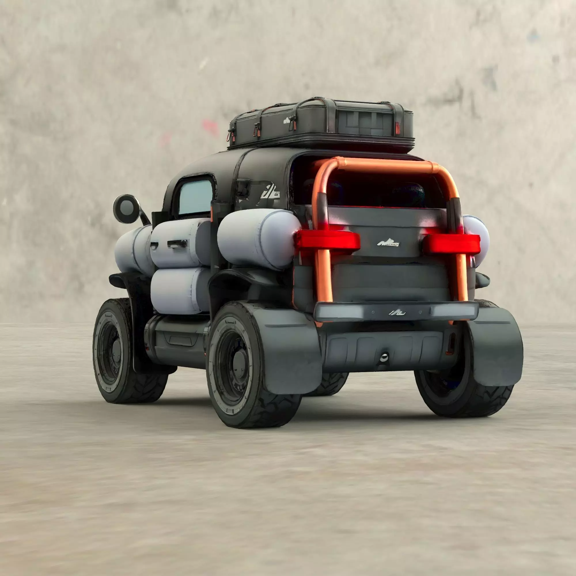 Futuristic Off-Road Concept Vehicle 3D model_6