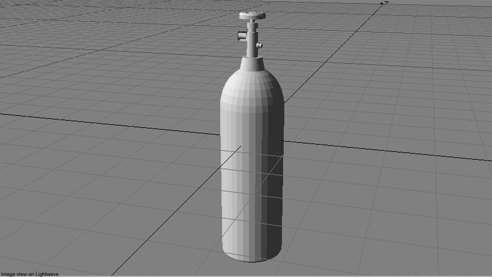 Gas Tank - Cylinder Type 2 3D model_4