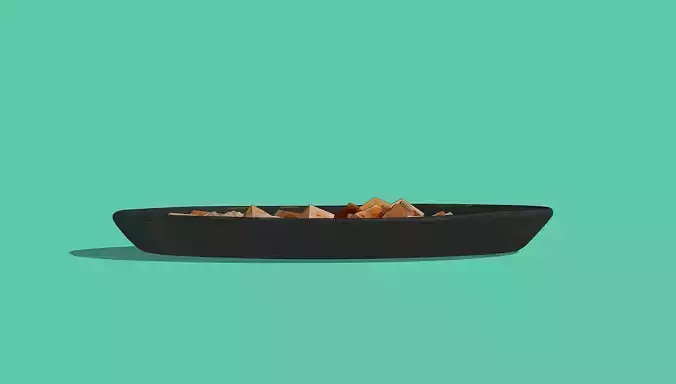 Mapo Tofu Low-poly 3D model 5