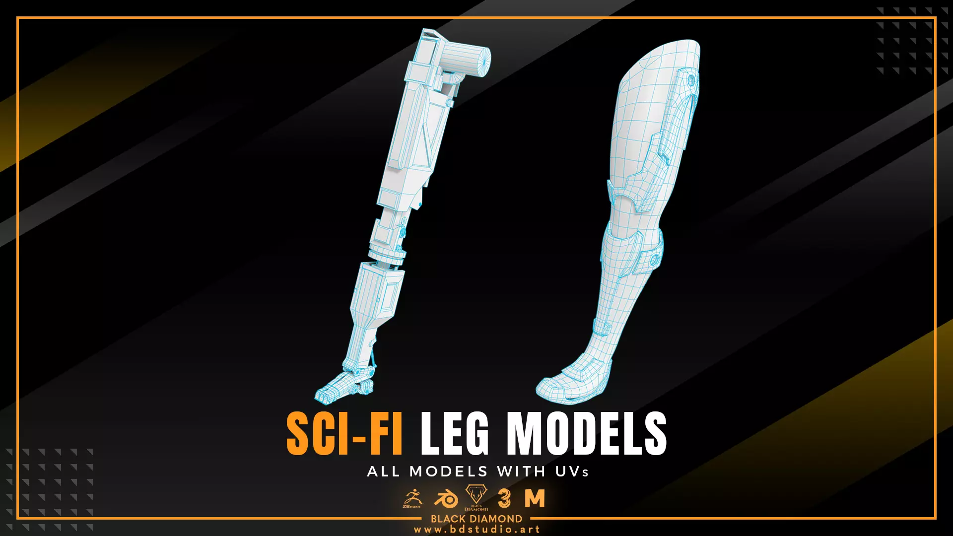 SCI FI LEG MODELS Free 3D model_5