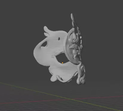 Anime Girl Half Face Mask Stylish Cosplay 3D Print STL 3D print model_4