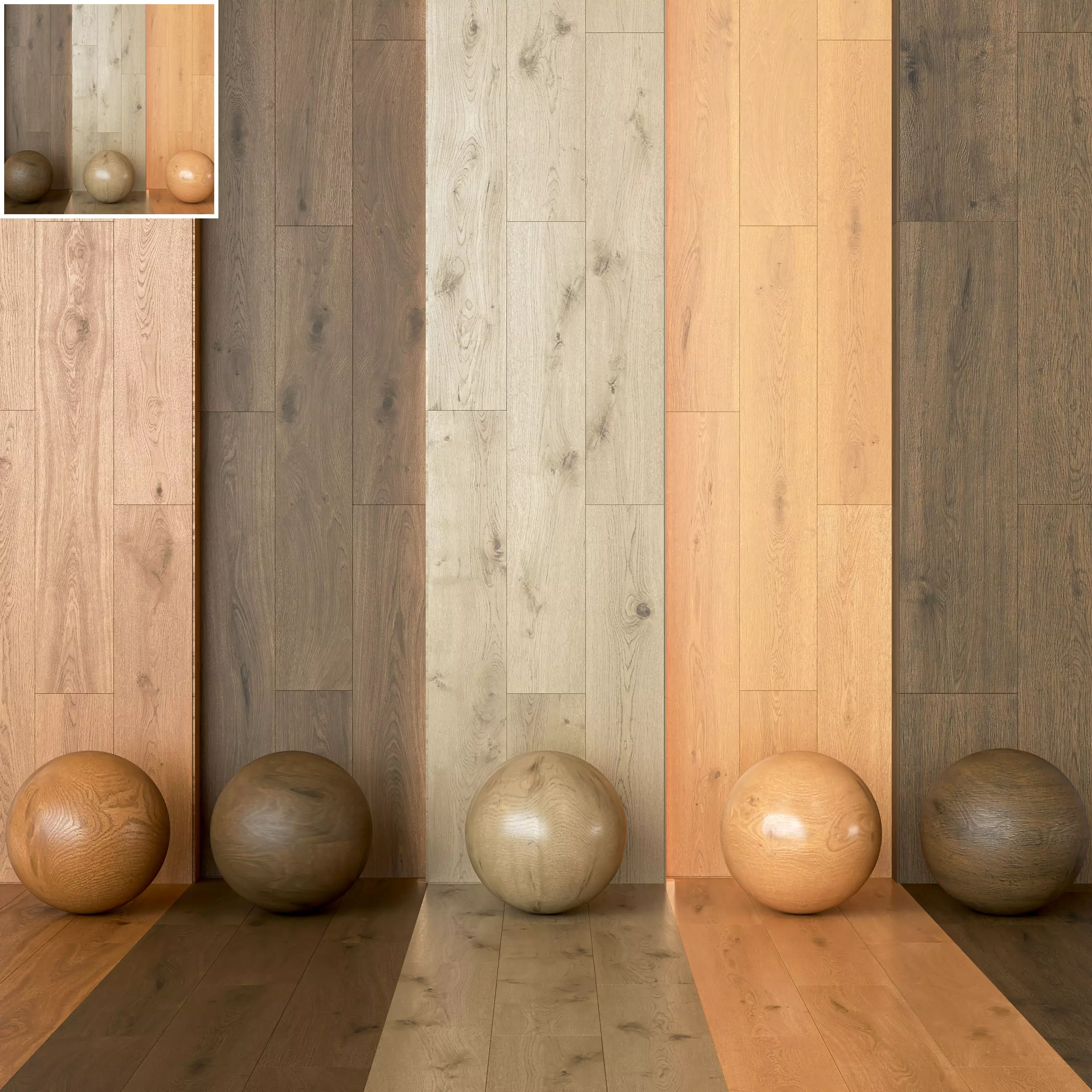 Atlas Concorde Entice - Pale Oak Wood-Look Planks -Set of 10 Texture_0