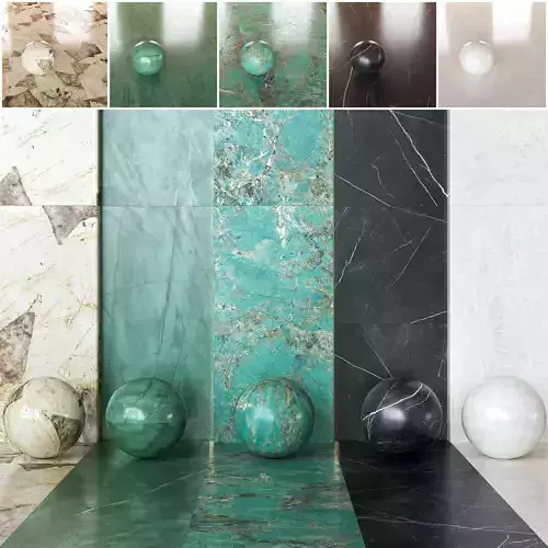 Atlas Concorde Marvel Gala - Exotic Marble-Look Slabs -Set of 15