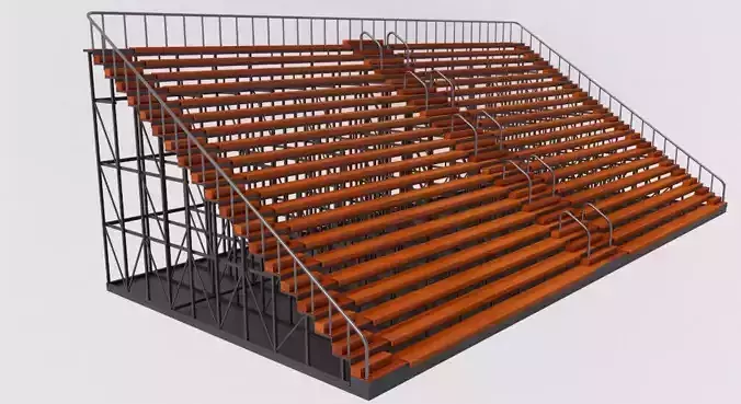 Wooden Bleacher Seats
