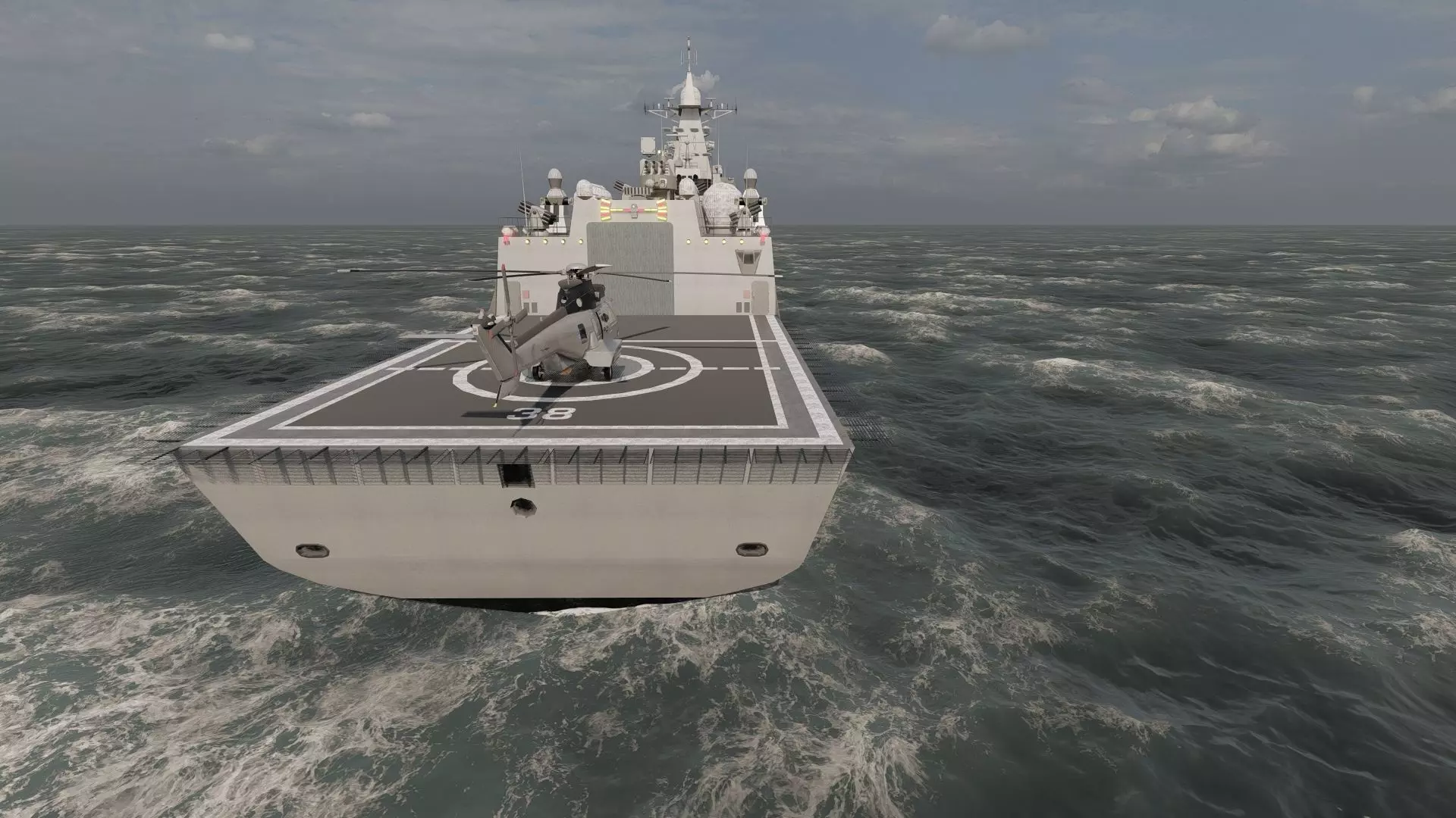 HELENIC COAST DESTROYER 3D model_14