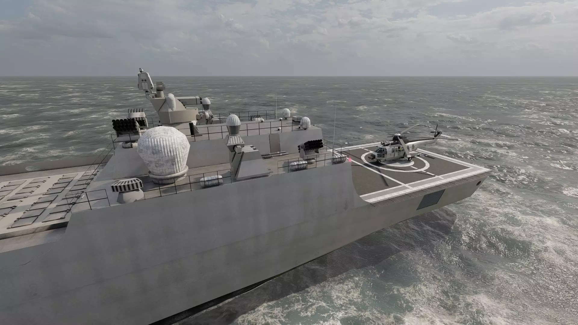 HELENIC COAST DESTROYER 3D model_12