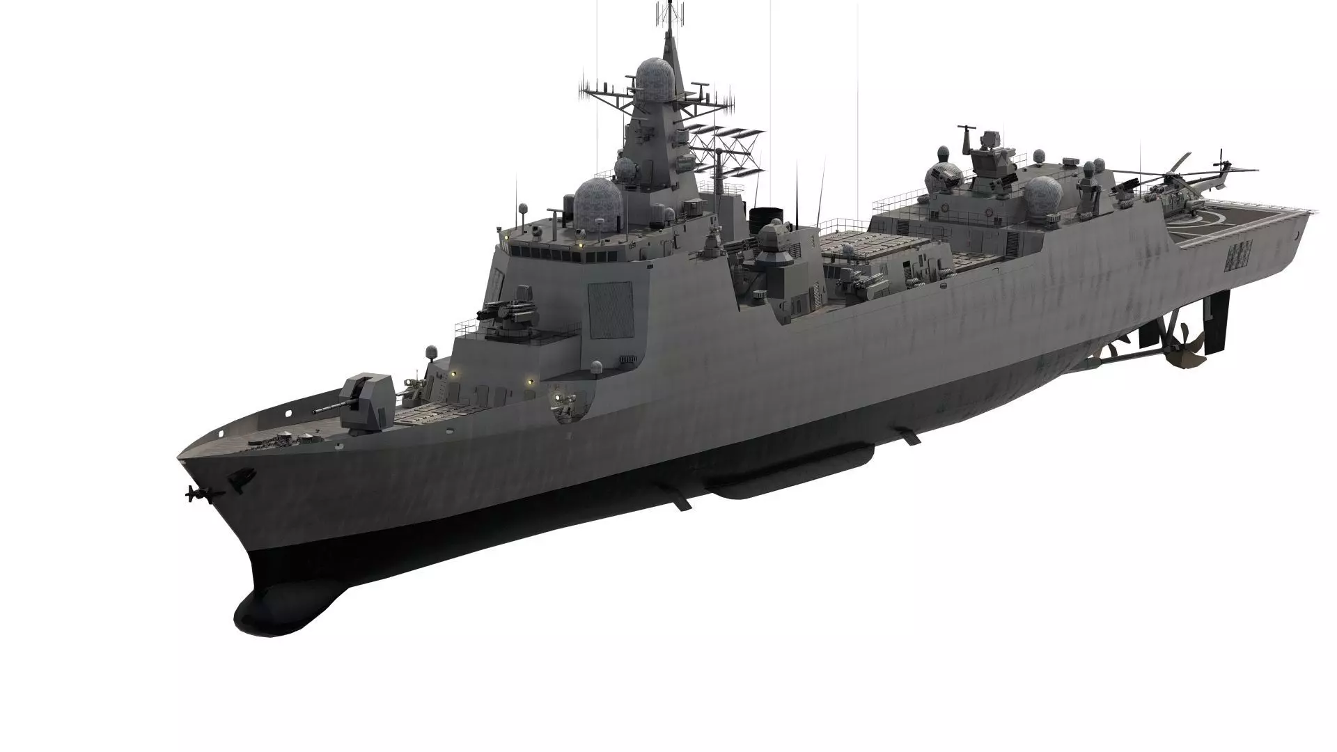 HELENIC COAST DESTROYER 3D model_0