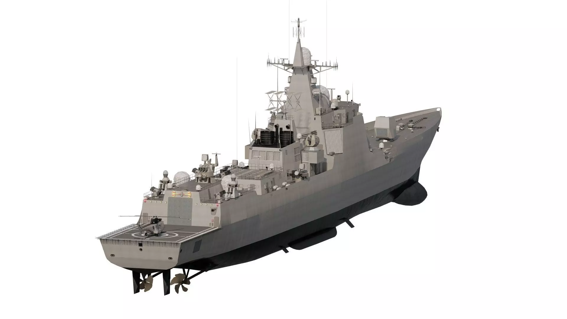 HELENIC COAST DESTROYER 3D model_5