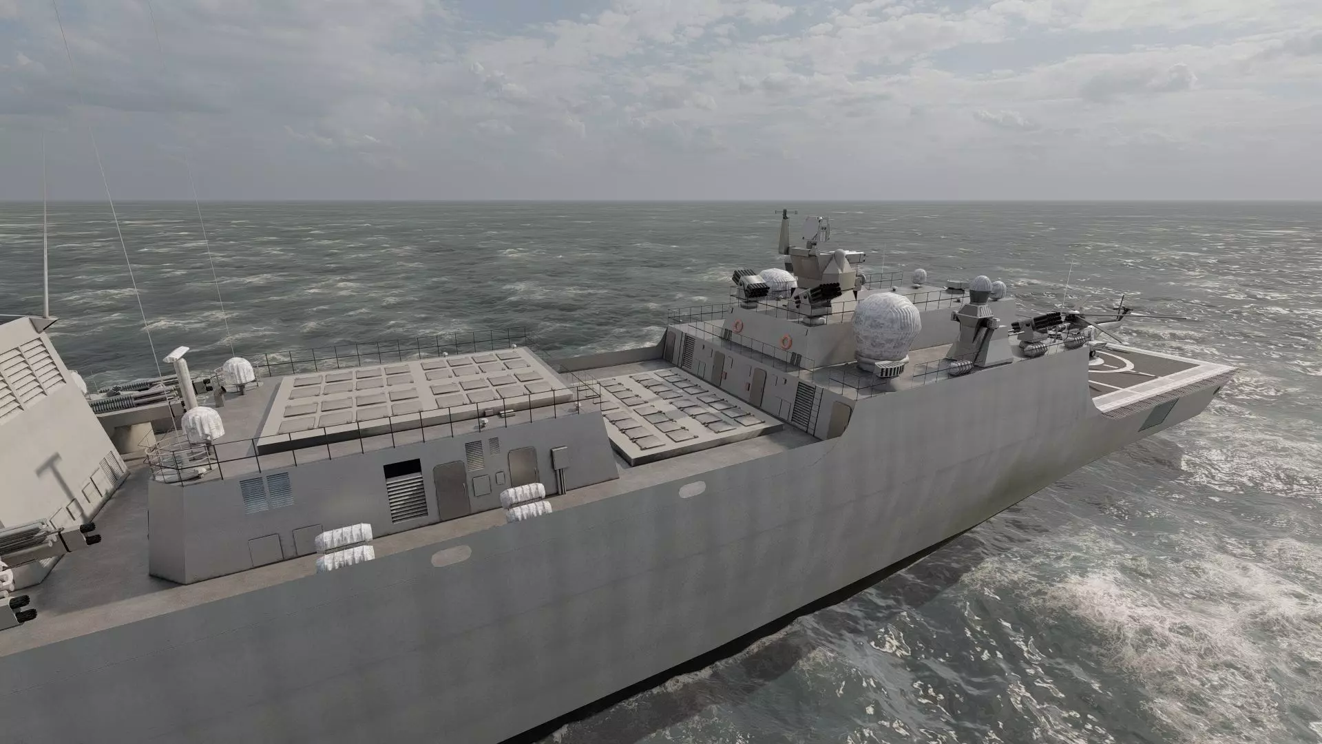 HELENIC COAST DESTROYER 3D model_11