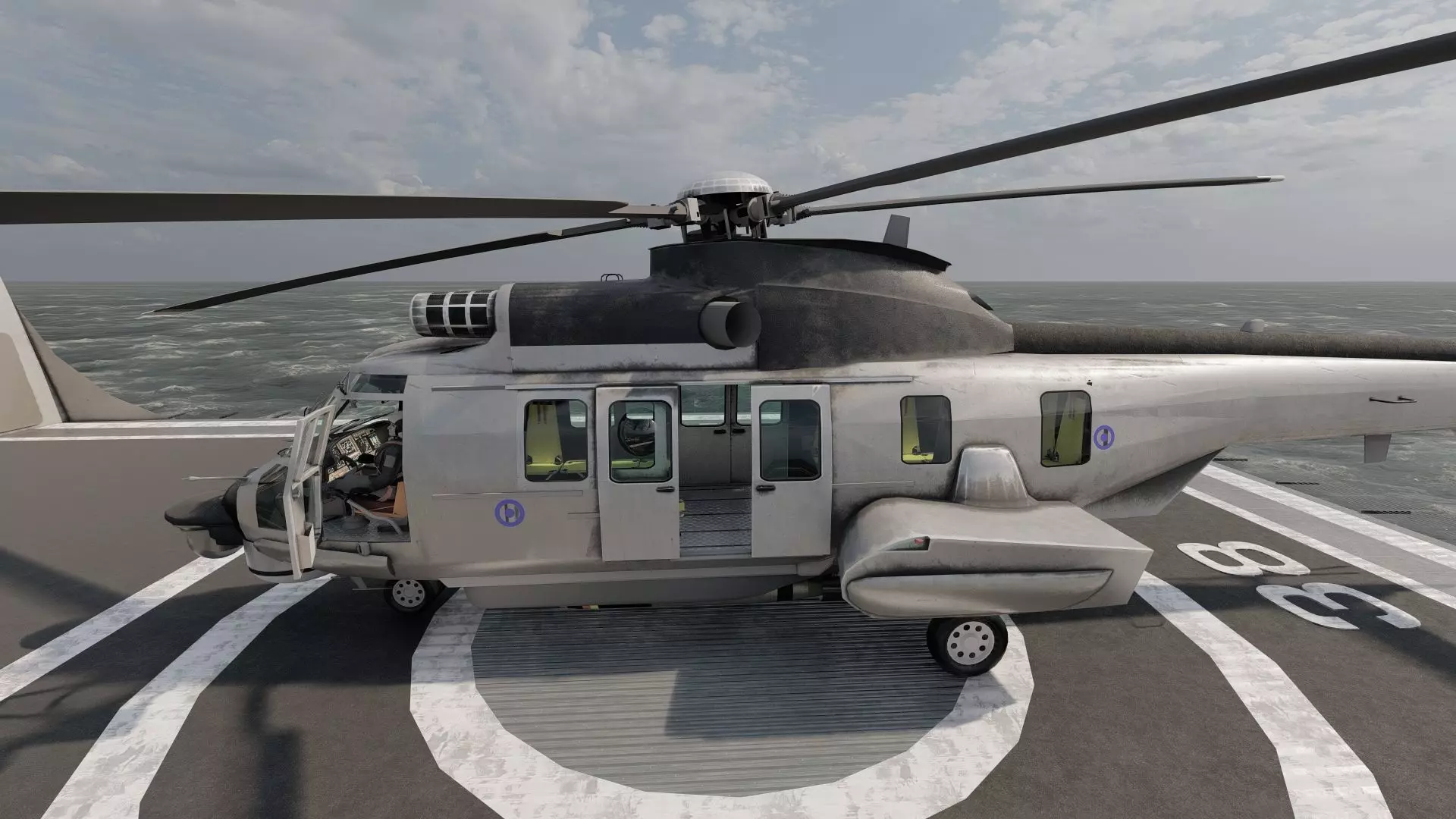 HELENIC COAST DESTROYER 3D model_32