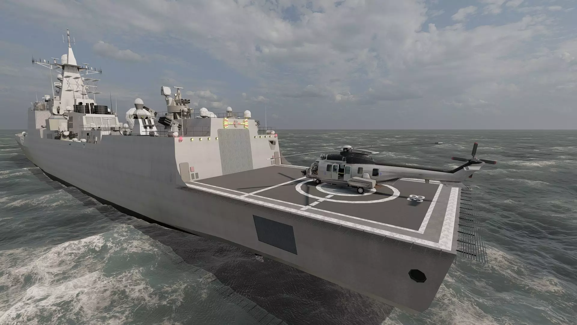 HELENIC COAST DESTROYER 3D model_13