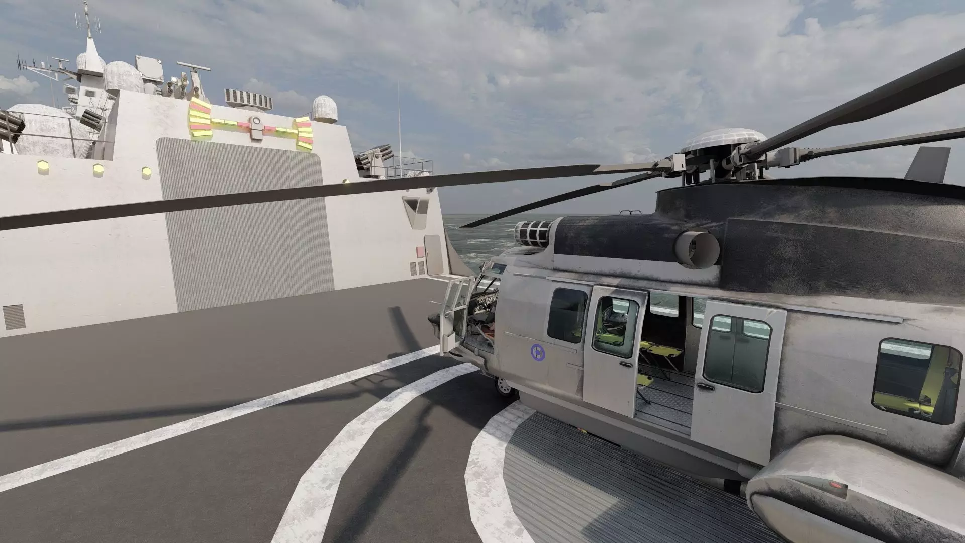 HELENIC COAST DESTROYER 3D model_33