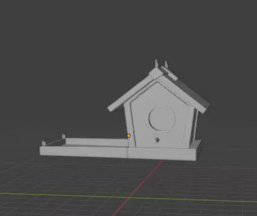 Home Shape Bird Feeder and Bird House 3D print model_1