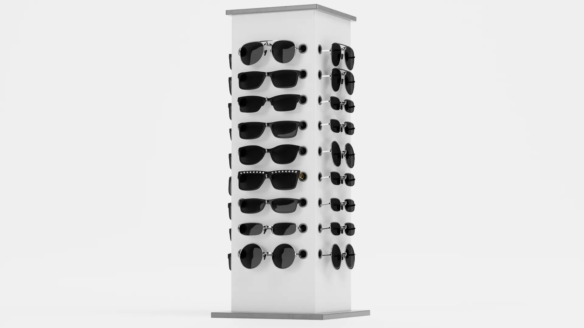 -Sunglasses on Stand V1- 3D model_2