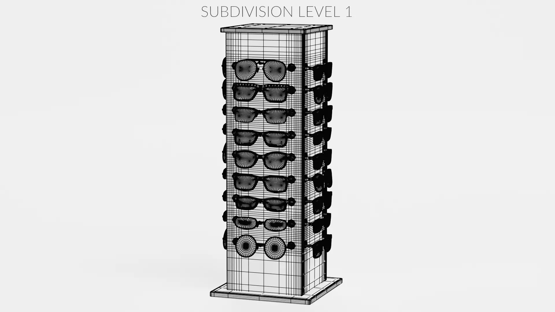 -Sunglasses on Stand V1- 3D model_11