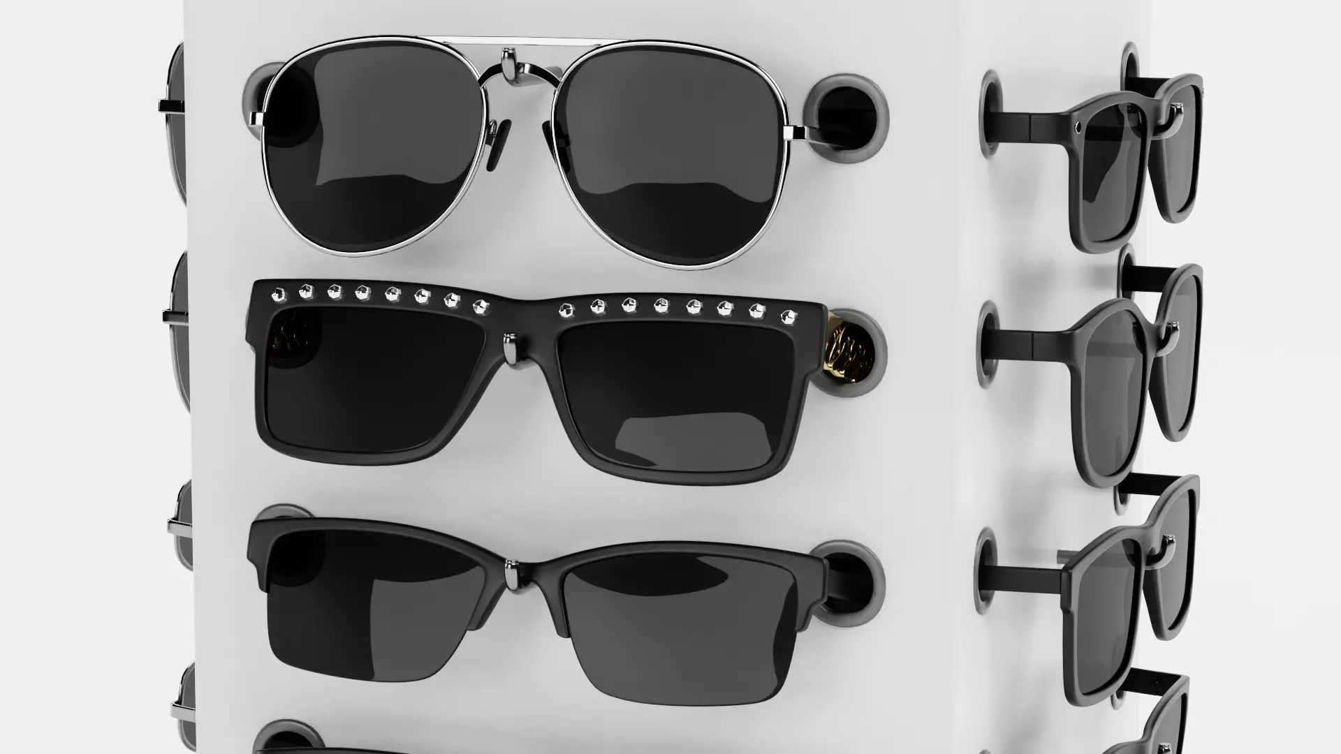 -Sunglasses on Stand V1- 3D model_6