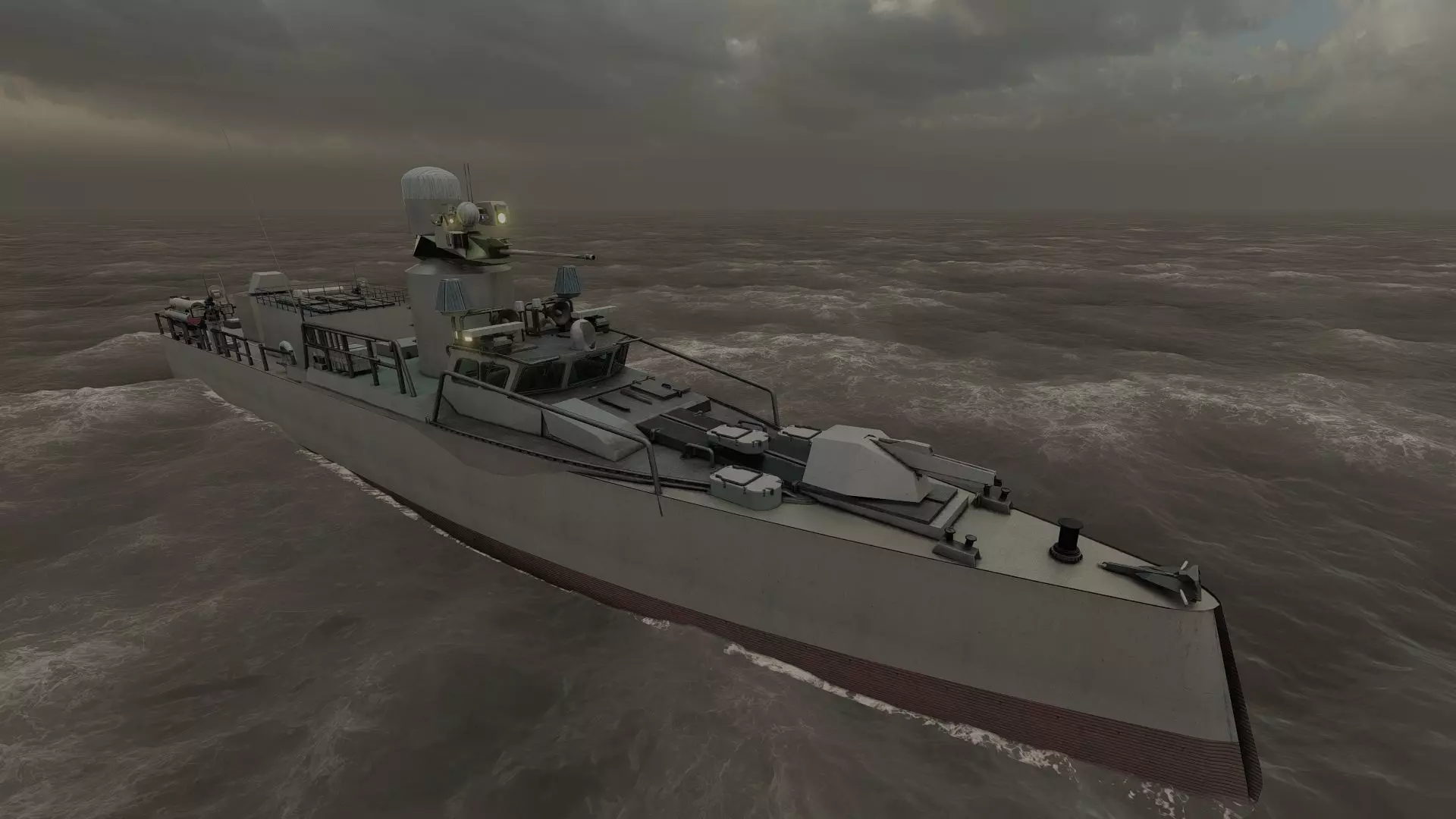 GUIDED MISSILE FAST ATTACK BOAT DESIGN 3D model_37