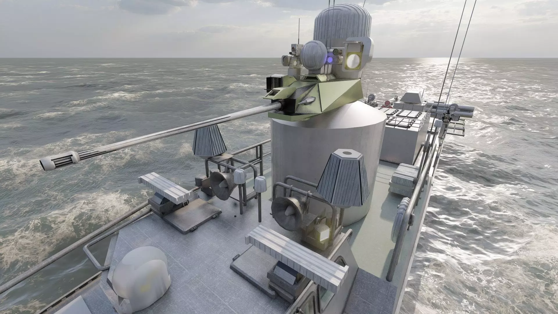 GUIDED MISSILE FAST ATTACK BOAT DESIGN 3D model_21