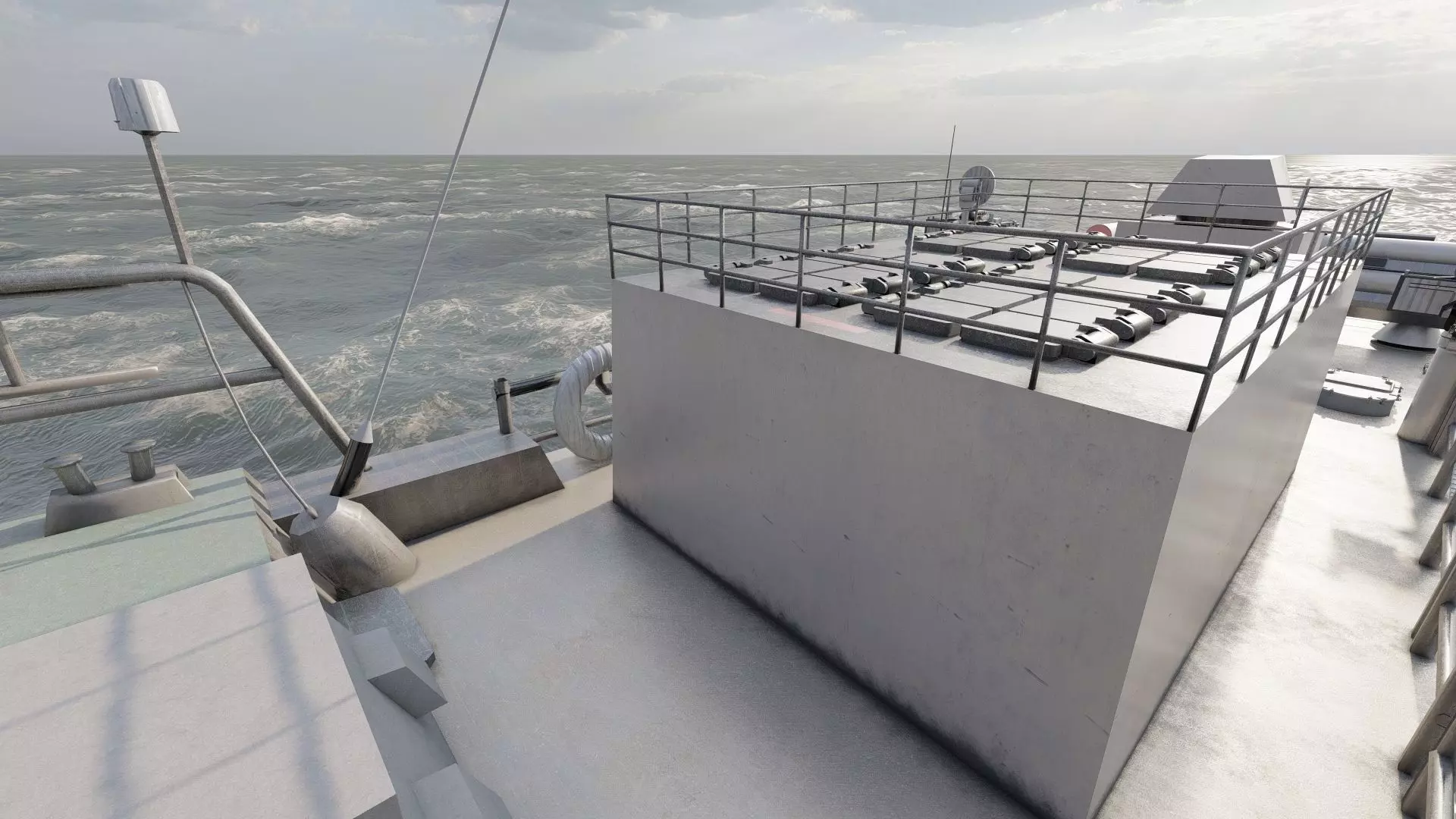 GUIDED MISSILE FAST ATTACK BOAT DESIGN 3D model_24