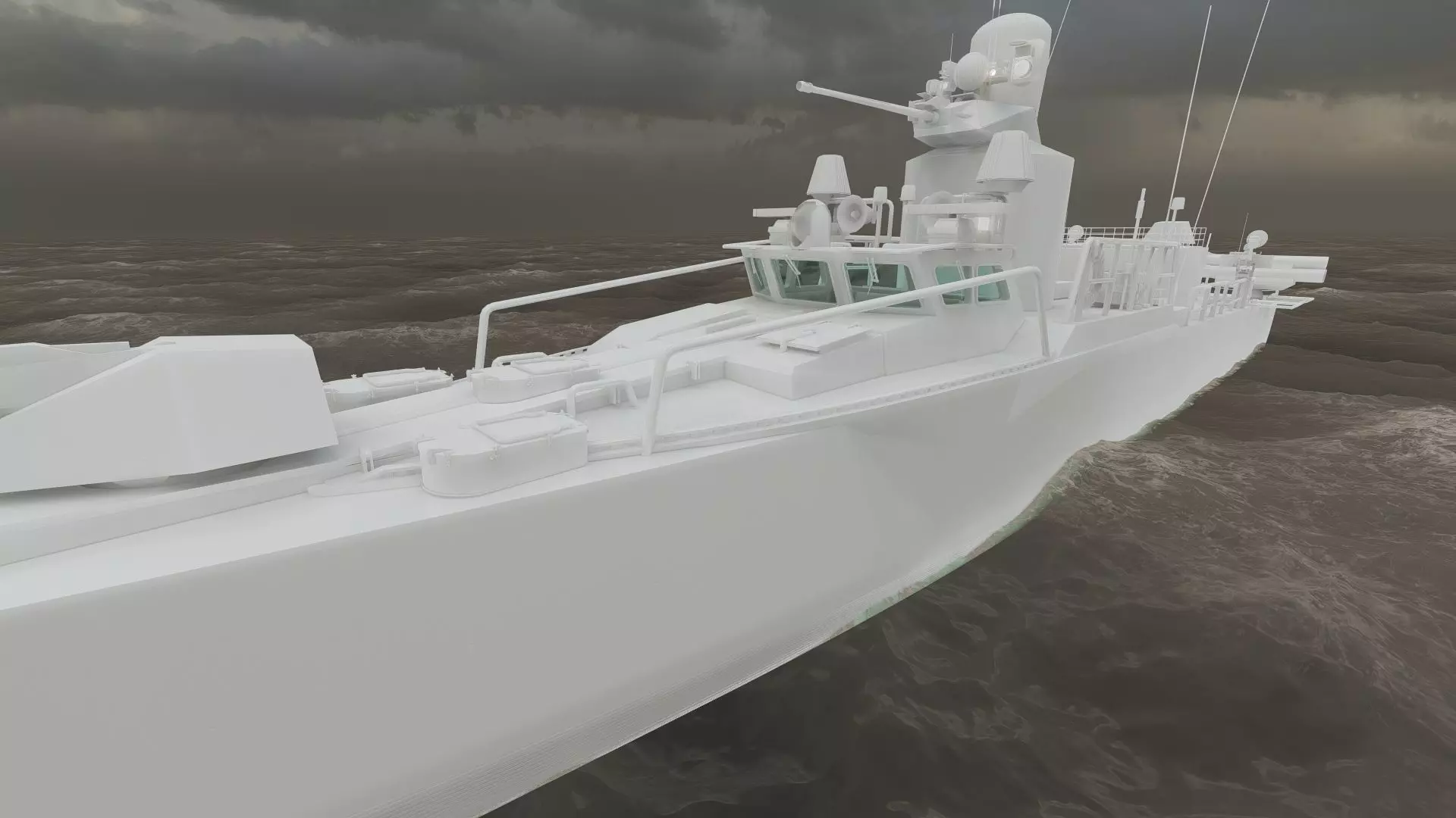 GUIDED MISSILE FAST ATTACK BOAT DESIGN 3D model_40