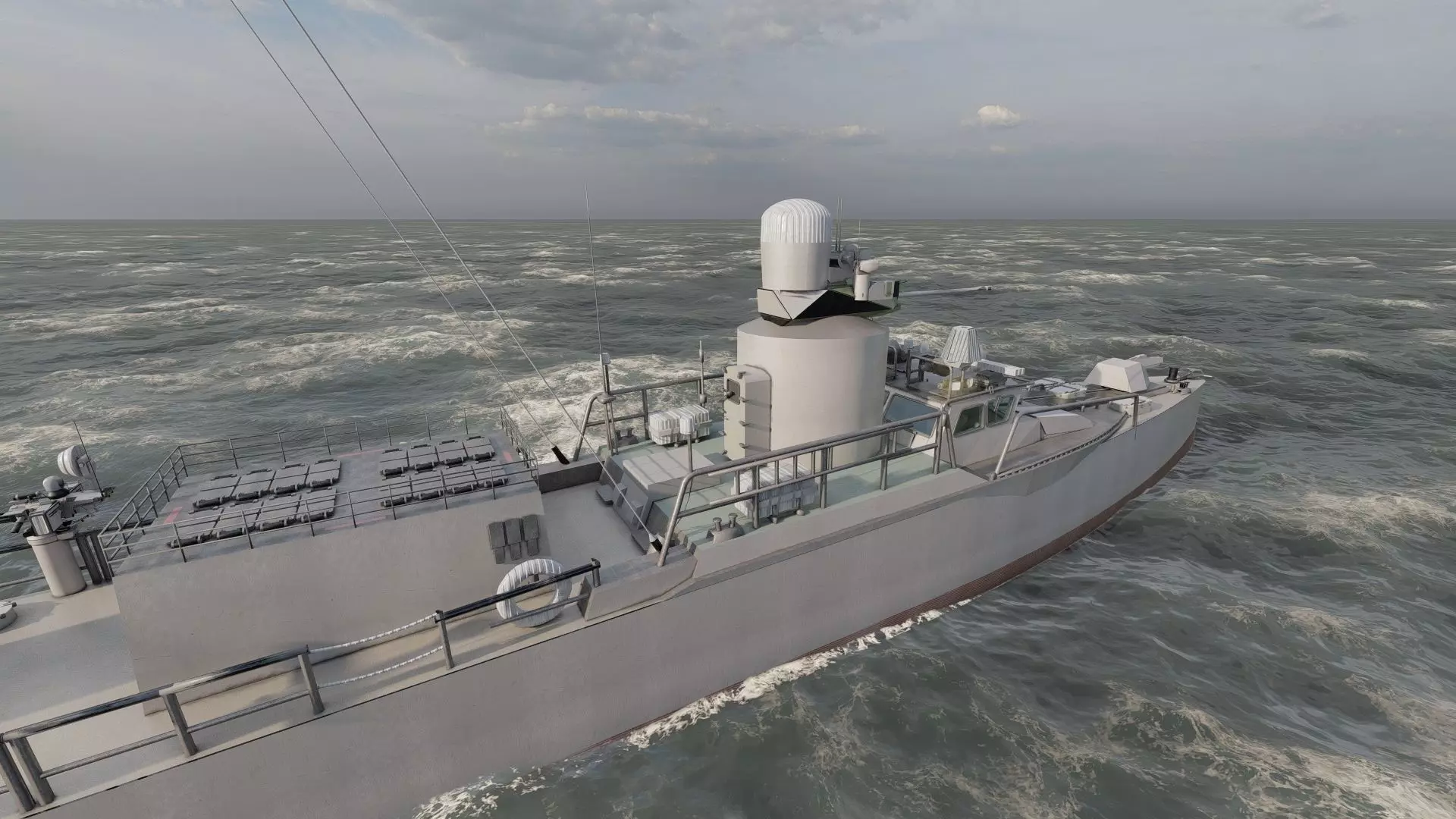 GUIDED MISSILE FAST ATTACK BOAT DESIGN 3D model_15