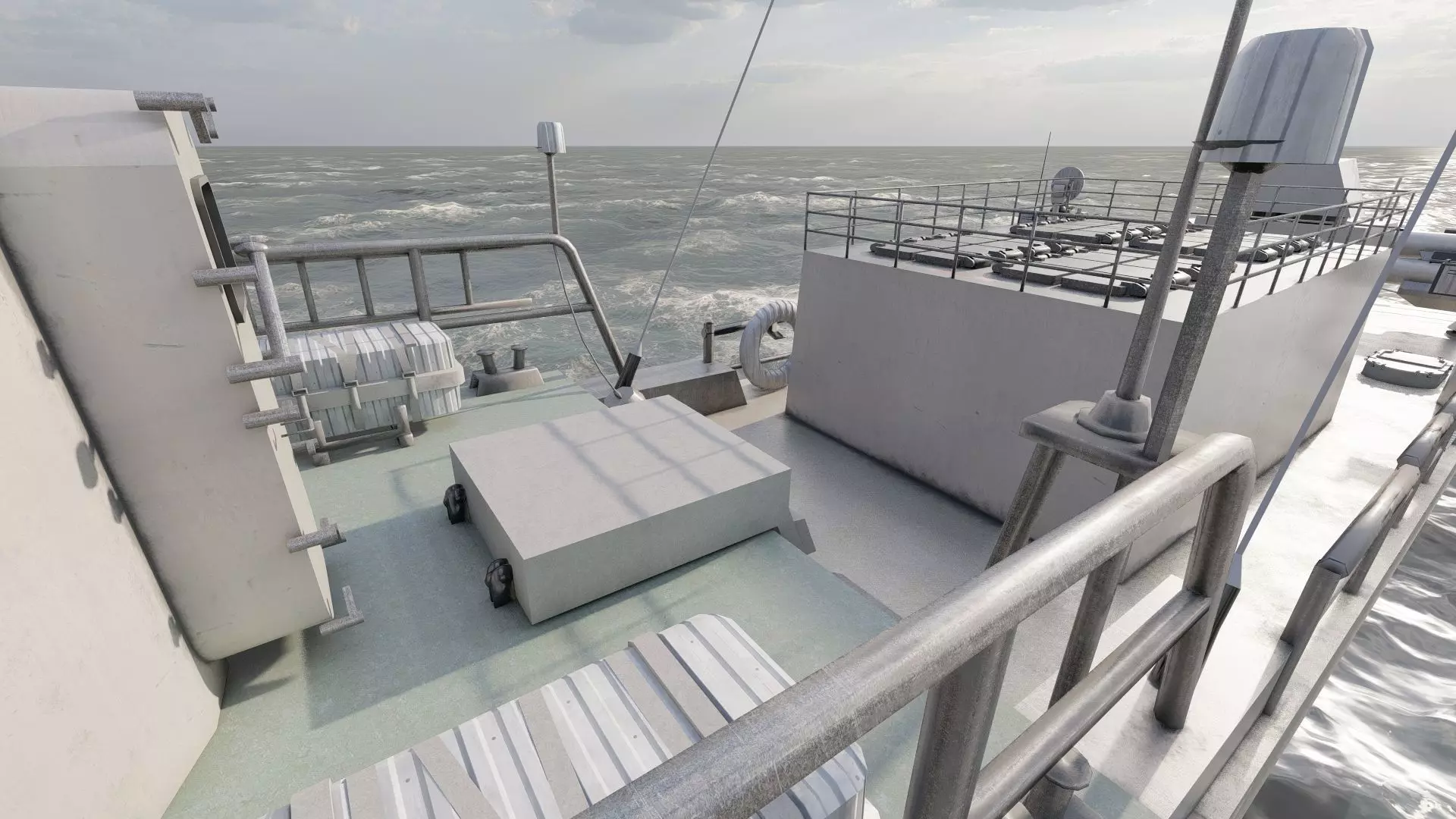 GUIDED MISSILE FAST ATTACK BOAT DESIGN 3D model_23