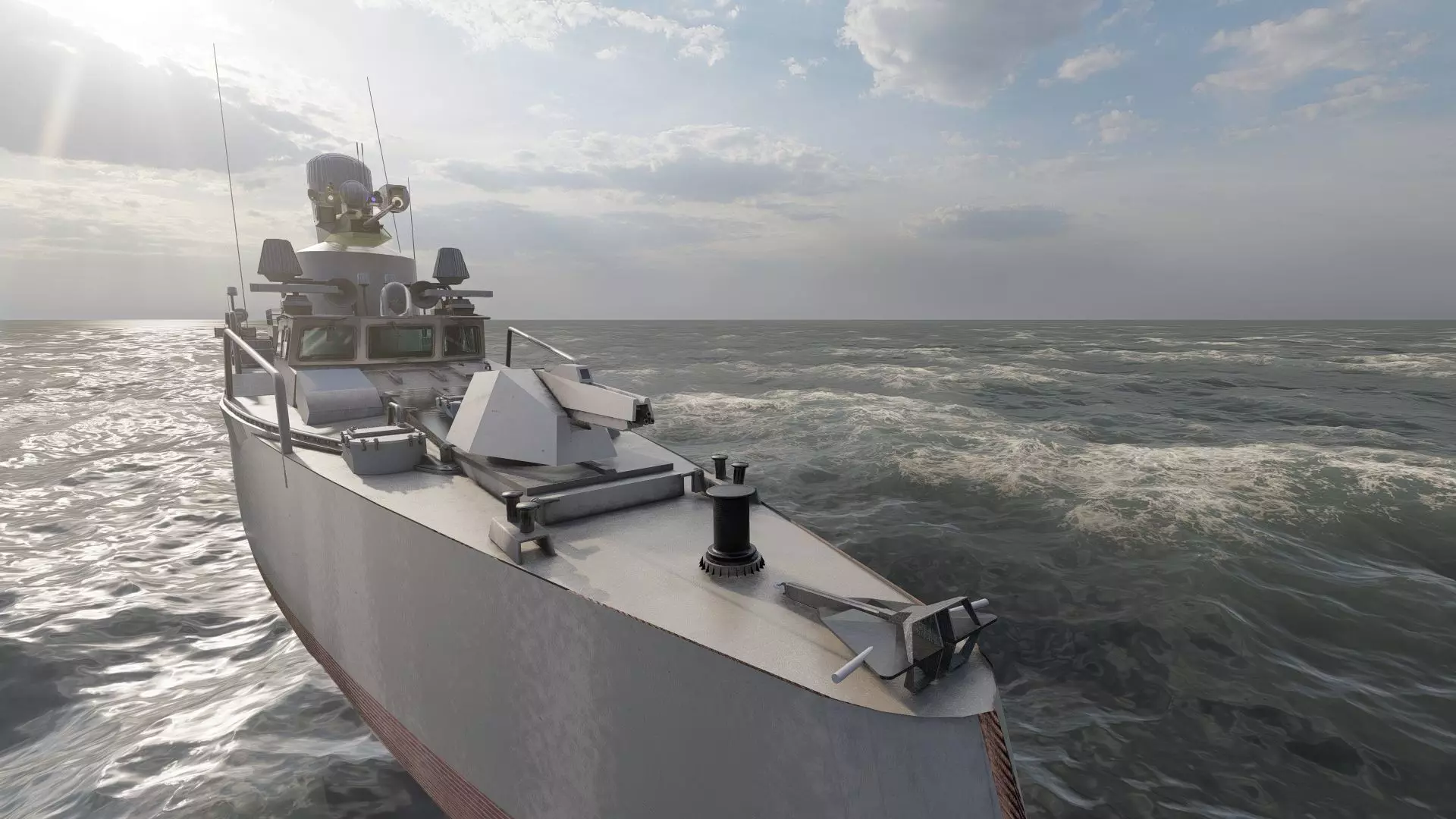 GUIDED MISSILE FAST ATTACK BOAT DESIGN 3D model_17