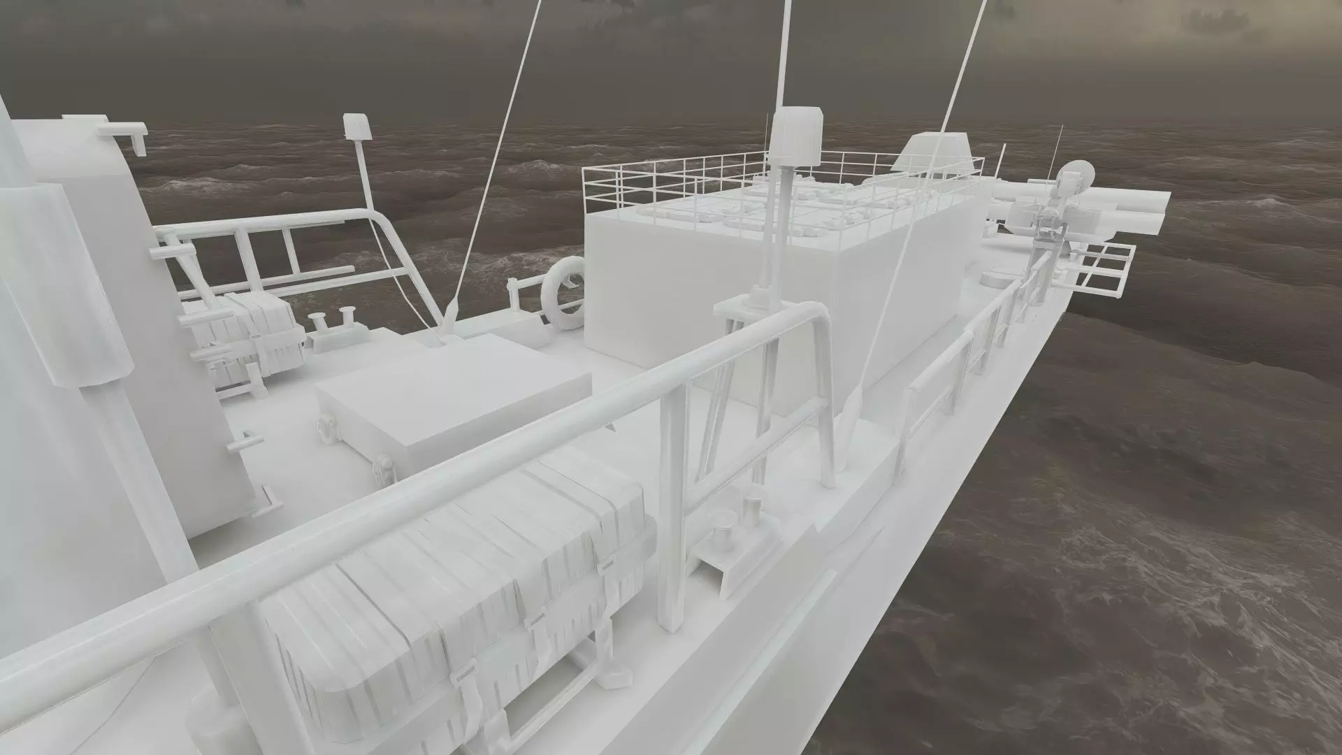 GUIDED MISSILE FAST ATTACK BOAT DESIGN 3D model_42