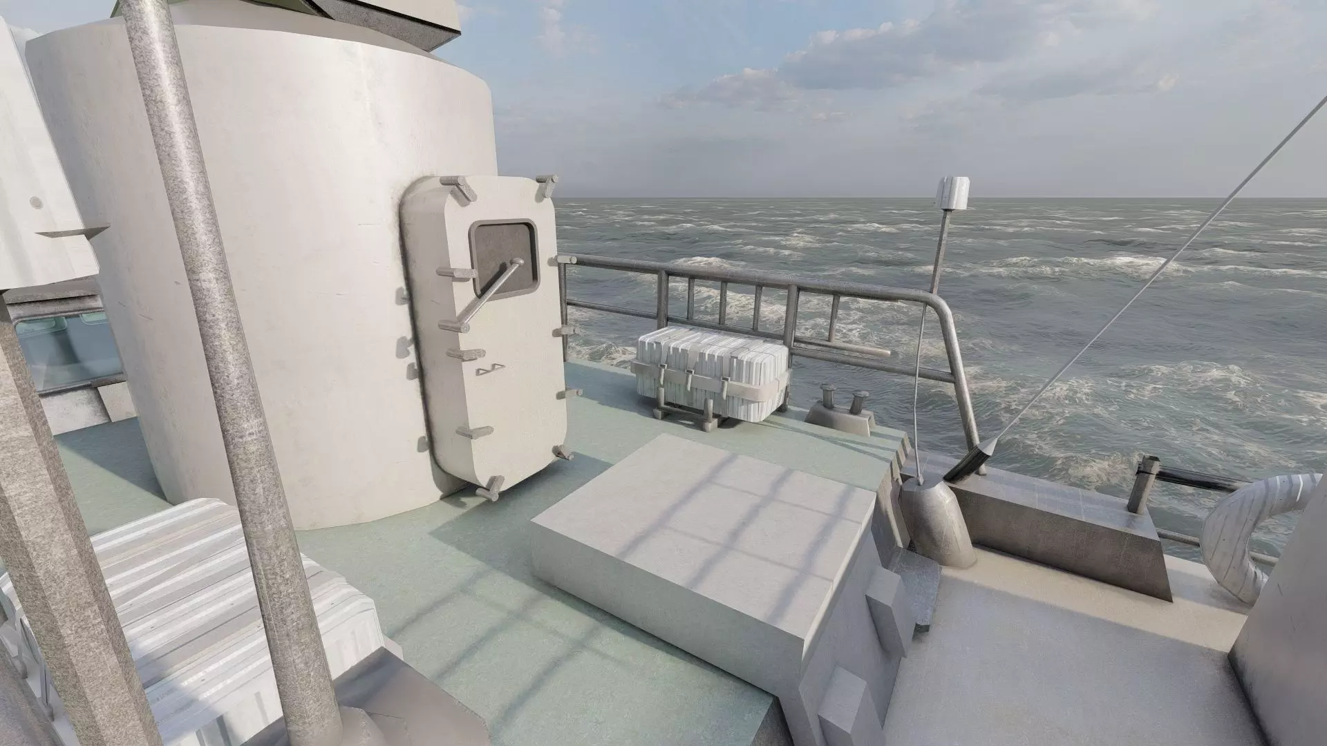 GUIDED MISSILE FAST ATTACK BOAT DESIGN 3D model_25