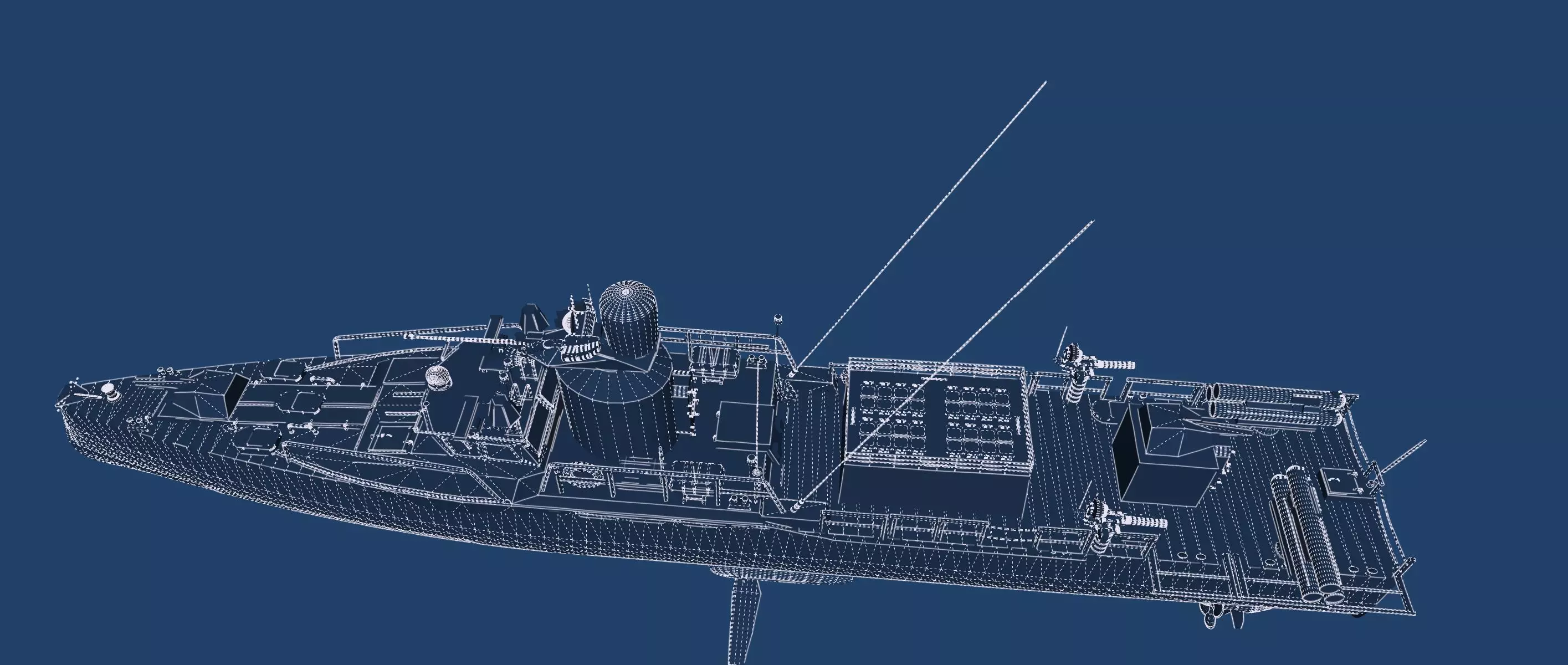 GUIDED MISSILE FAST ATTACK BOAT DESIGN 3D model_49