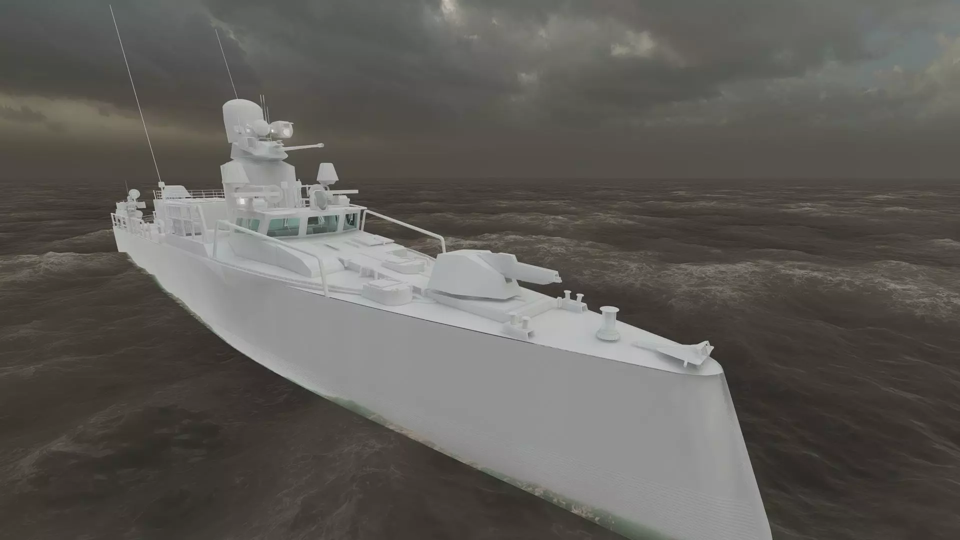 GUIDED MISSILE FAST ATTACK BOAT DESIGN 3D model_38