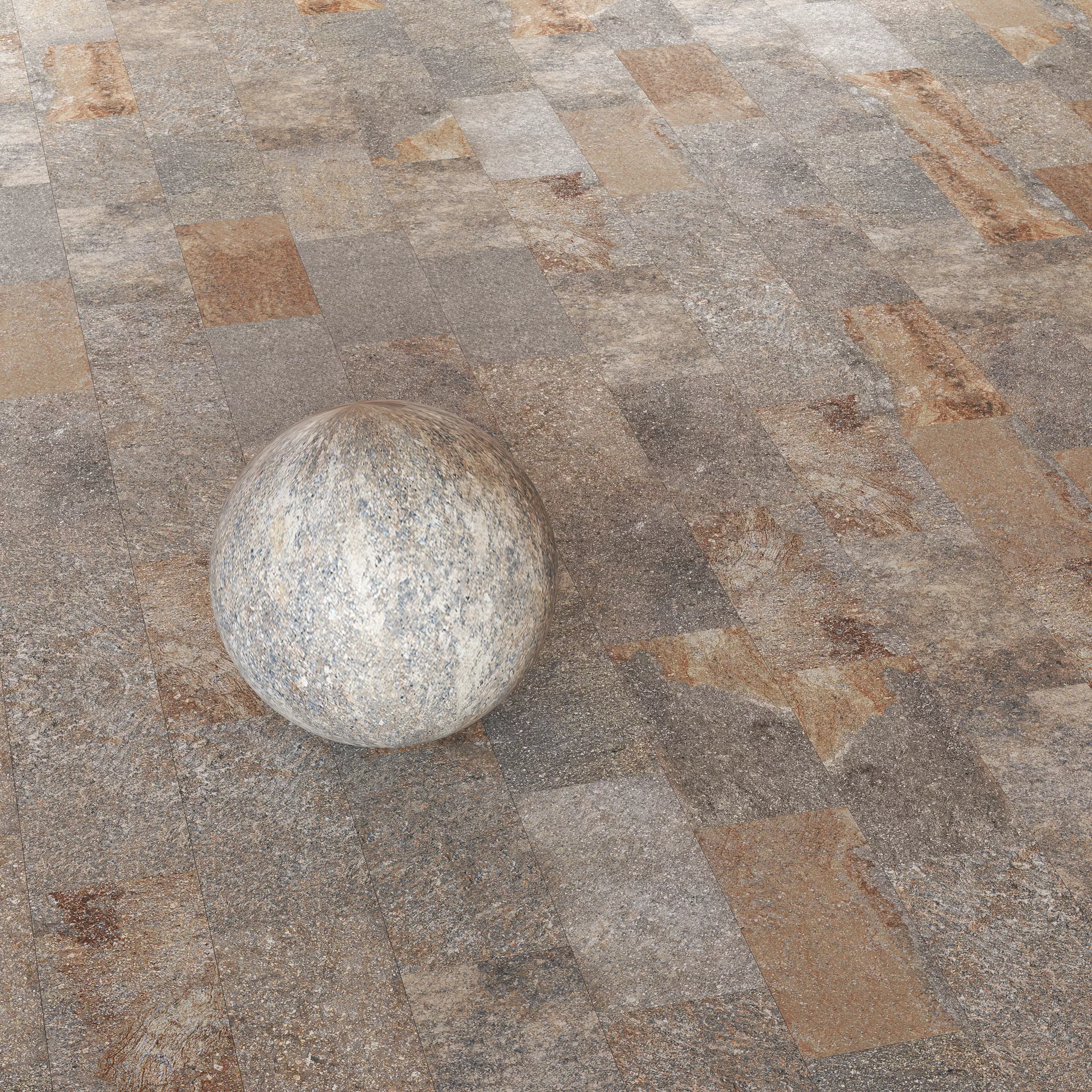 Keope Limes - Multi-Format Stone-Look Paving Tiles -Set of 19 Texture_5