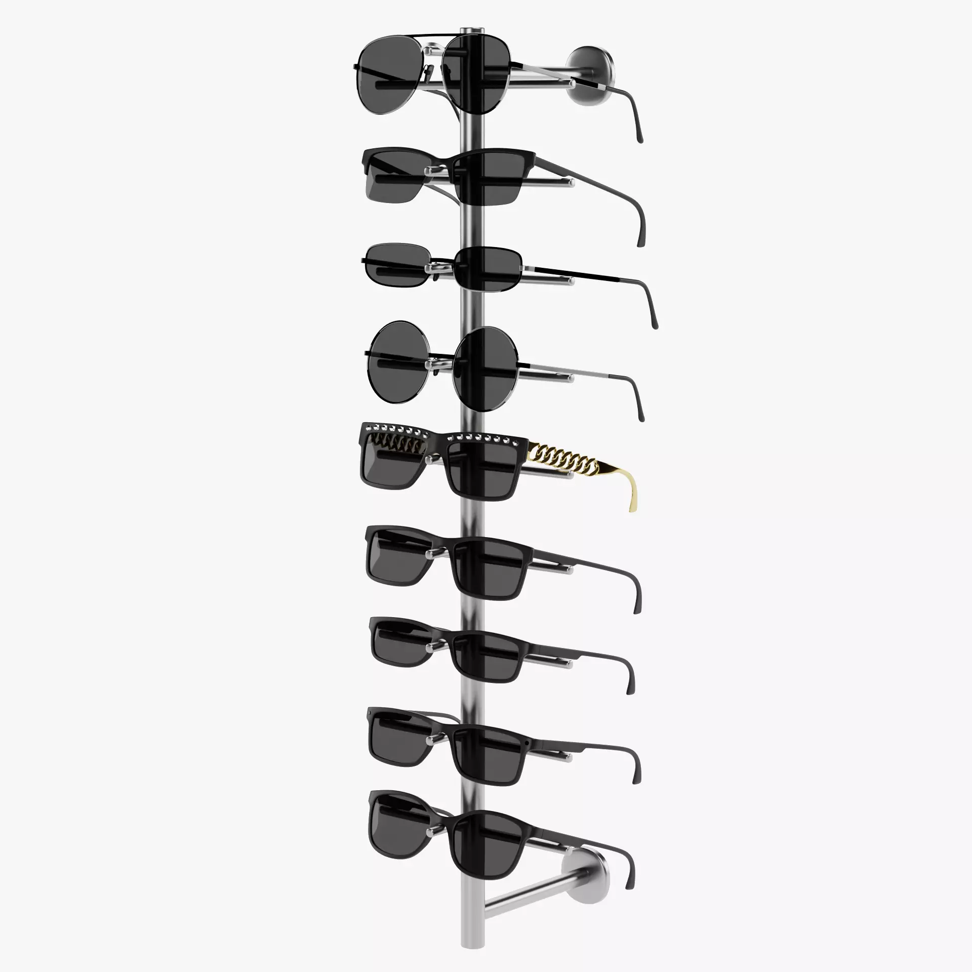 -Sunglasses on Stand V5- 3D model_14