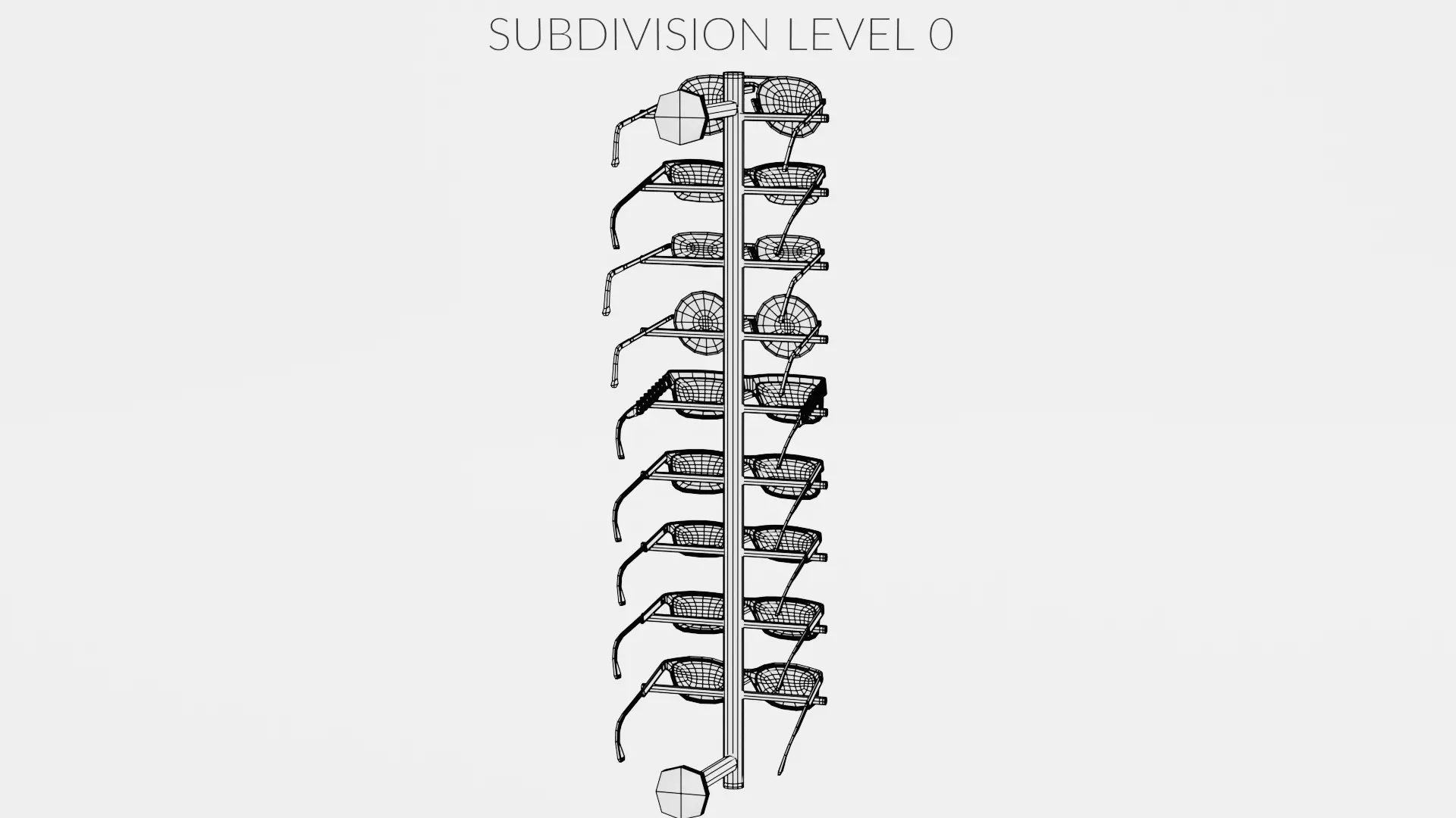 -Sunglasses on Stand V5- 3D model_12
