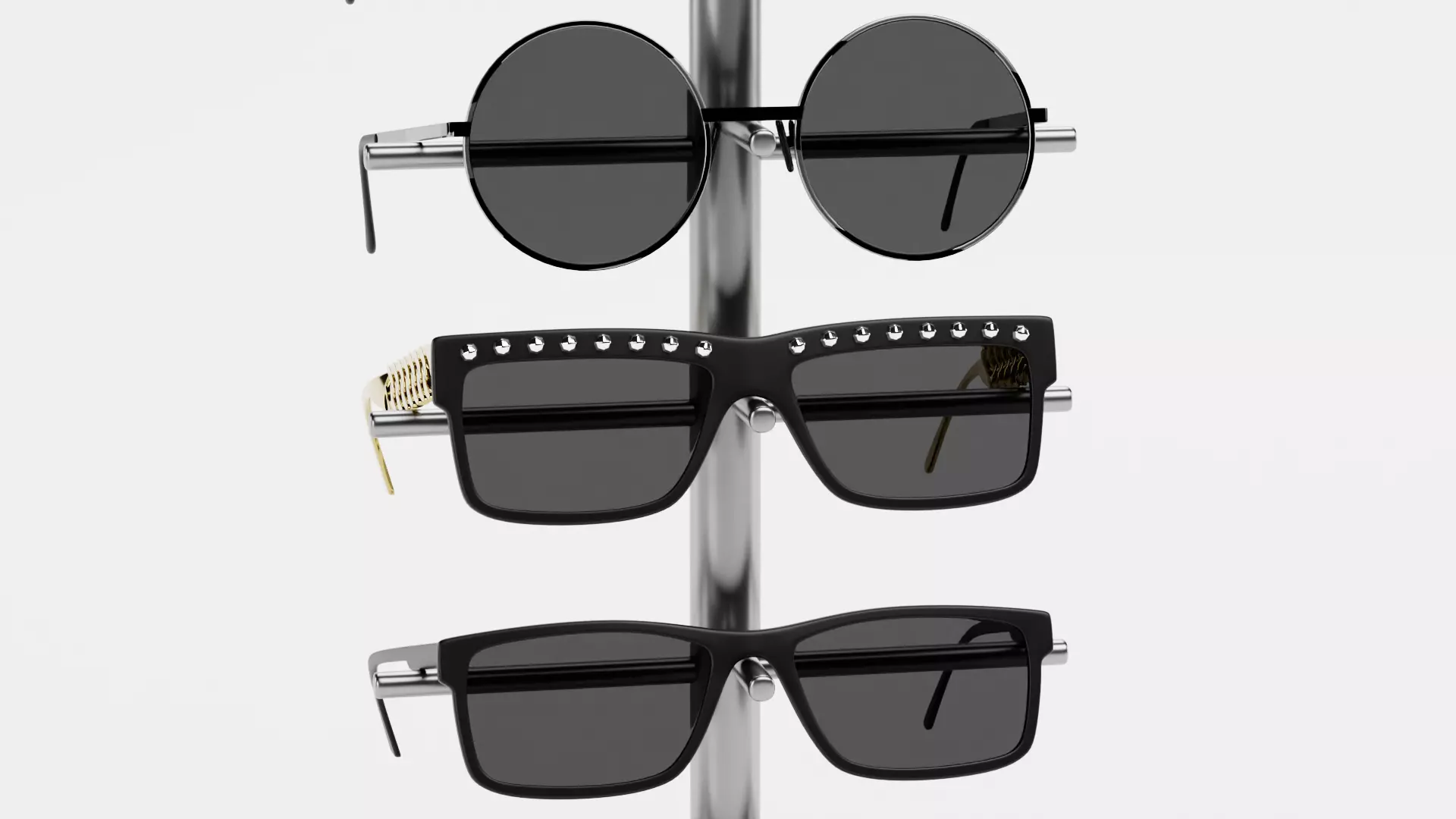 -Sunglasses on Stand V5- 3D model_8