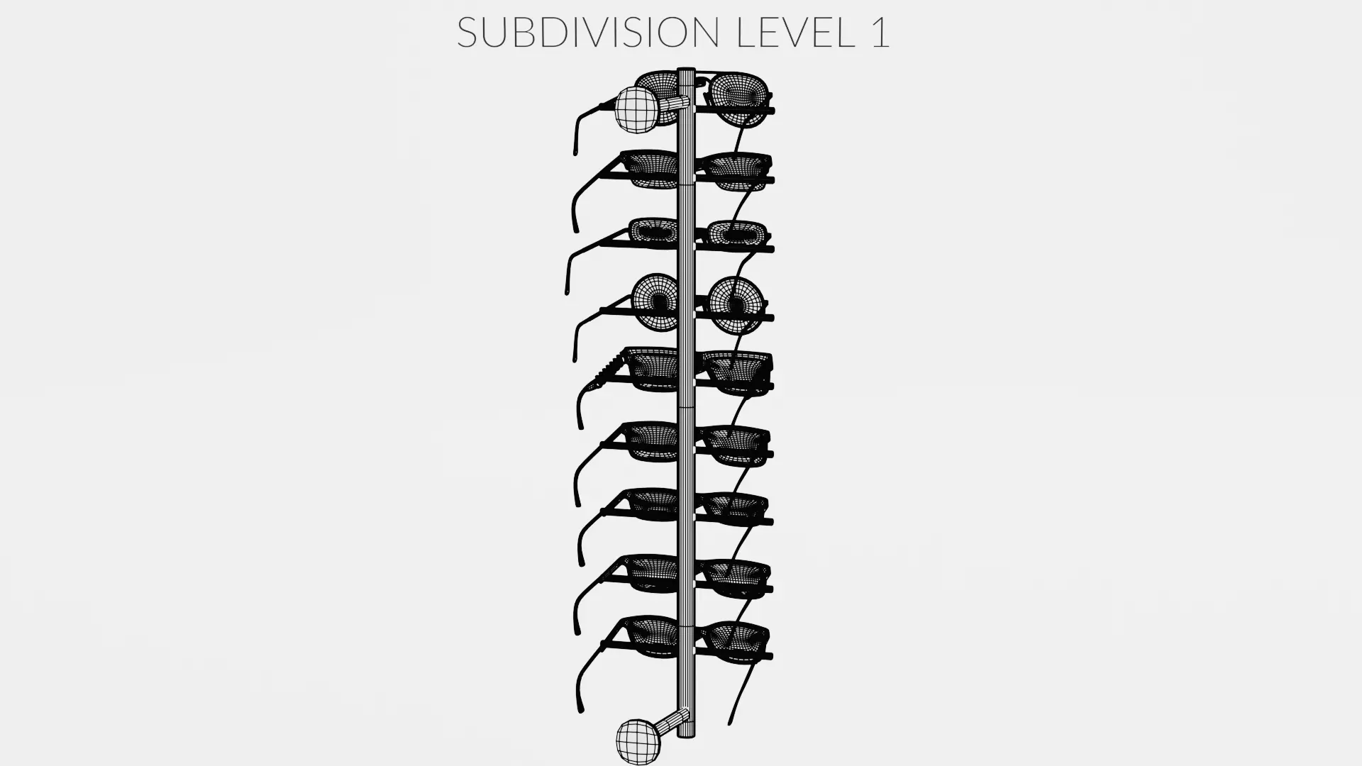 -Sunglasses on Stand V5- 3D model_13