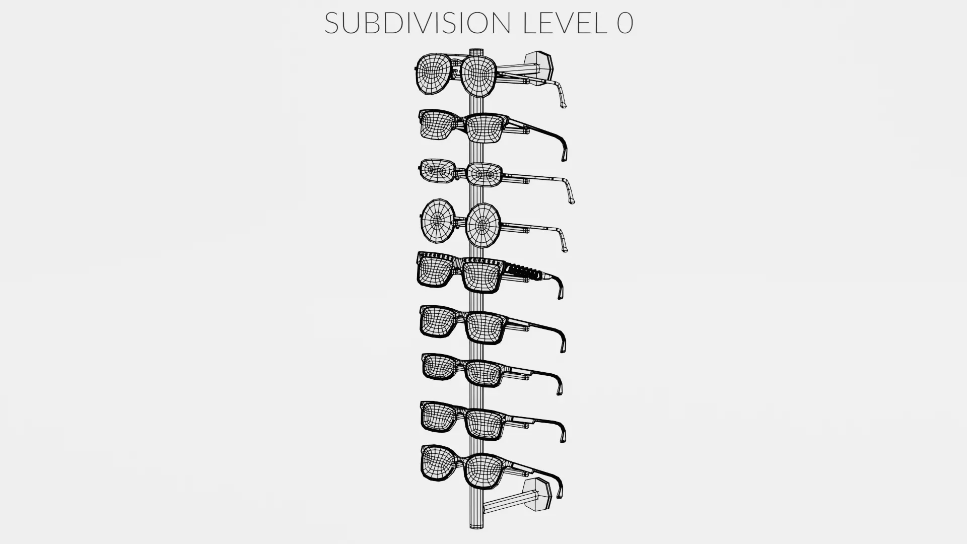-Sunglasses on Stand V5- 3D model_10