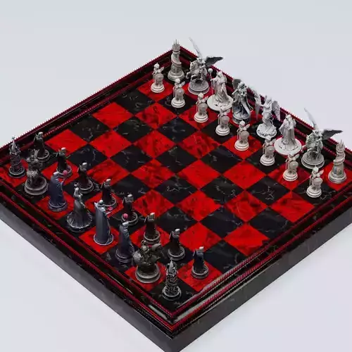 Angel vs Demon Chess Set