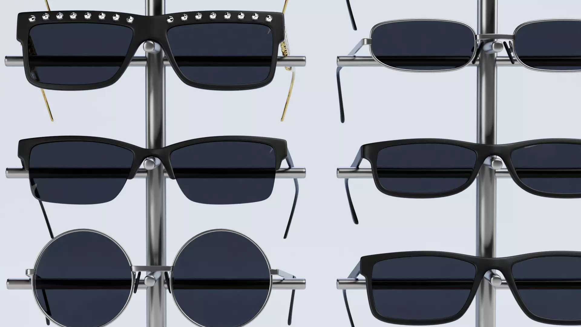 -Sunlasses on Stand V6- 3D model_7