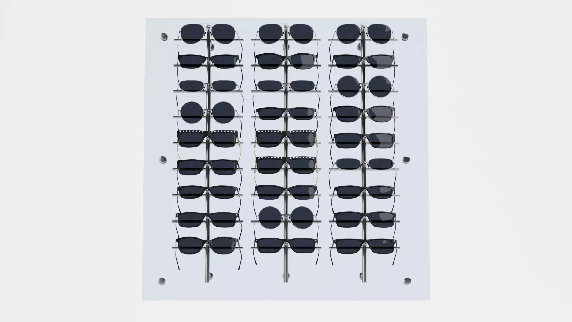 -Sunlasses on Stand V6- 3D model_1