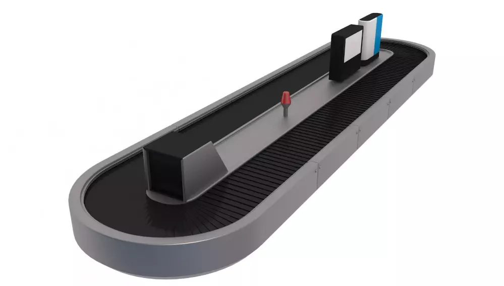 Airport Collection X-Ray Machine With Metal Detector 3D model_1