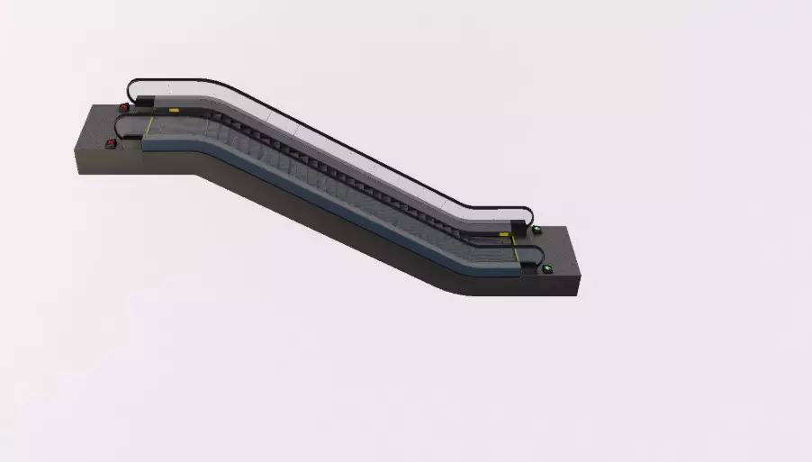 Airport Collection X-Ray Machine With Metal Detector 3D model_20