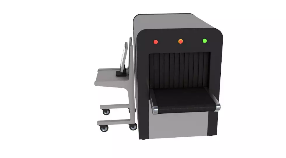 Airport Collection X-Ray Machine With Metal Detector 3D model_14